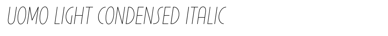 Uomo Light Condensed Italic image